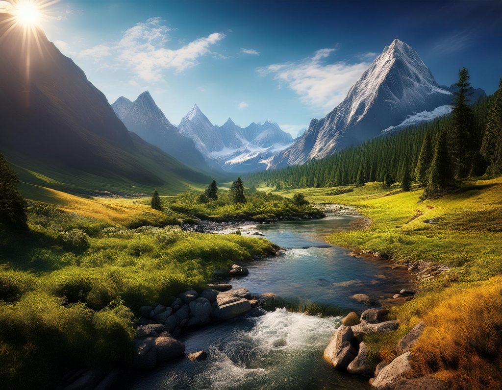 Firefly beautiful landscape 6541